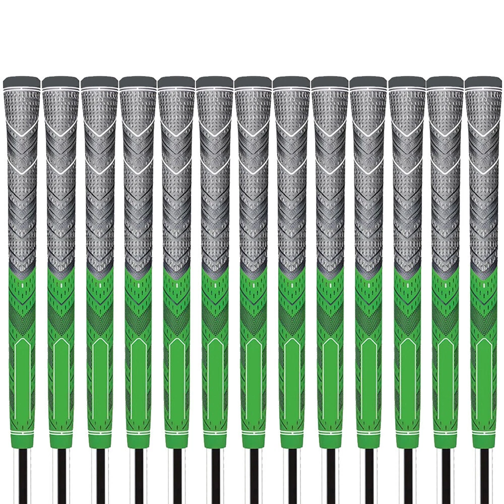 GREEEN 13 PCS Golf Grip Green Rubber Golf Club Grip Non-Slip 60R Grip Midsize