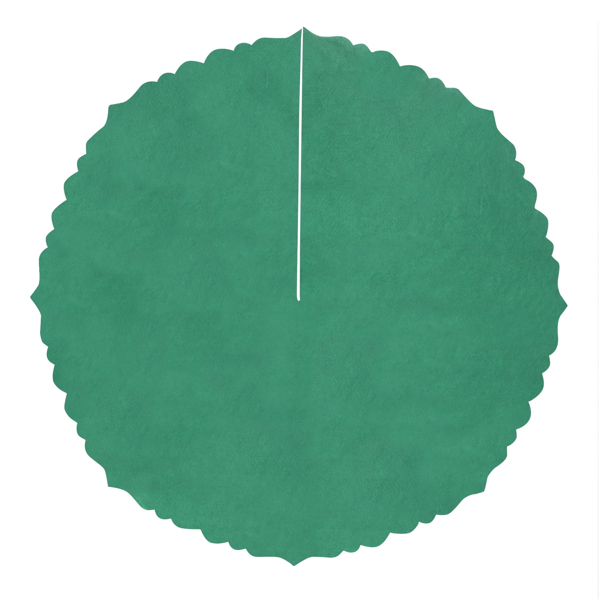 Felt Scalloped Christmas Tree Skirt, Green, 48", by Holiday Time