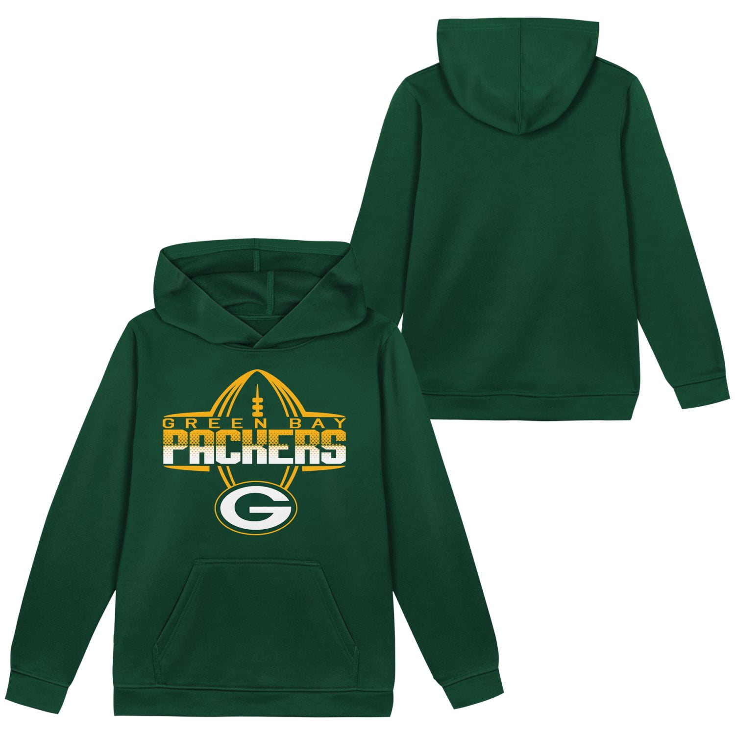 GREEN BAY PACKERS NFL Boys Hoodie Fleece Game Day Fan Apparel
