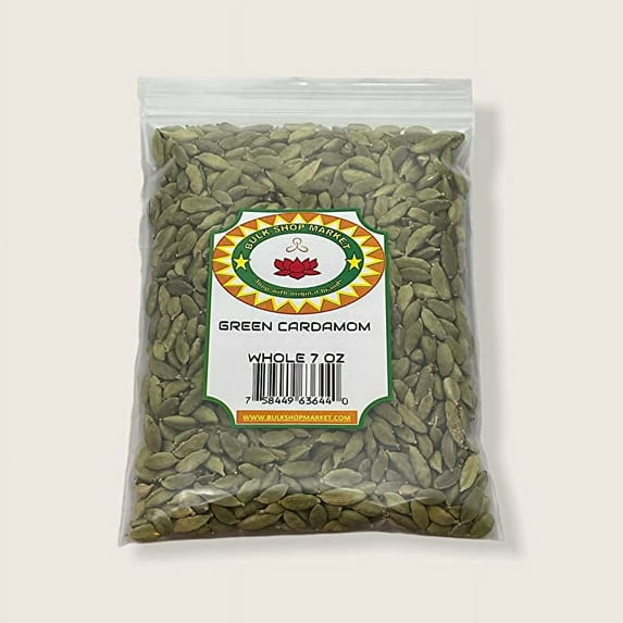 GREEN CARDAMOM WHOLE 7 OZ(200 GM) SPICE BY BULKSHOPMARKET