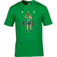 thumbnail image 1 of GREEN Celtics Larry Bird Air Pic T-shirt ADULT, 1 of 1