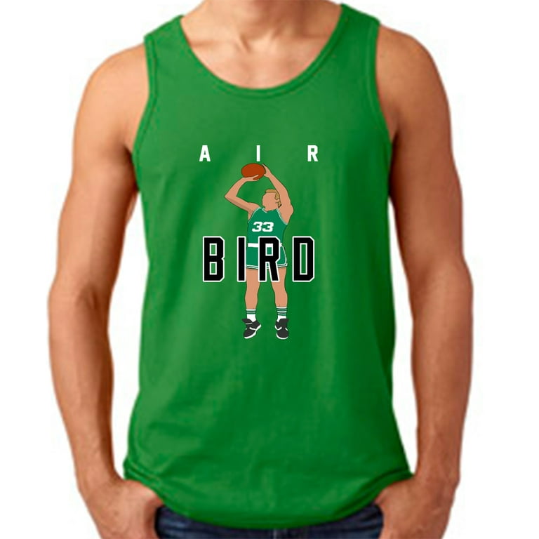 GREEN Celtics Larry Bird Air Pic Tank Top ADULT