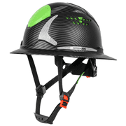 GREEN DEVIL Full Brim Hard Hat ANSI Z89.1 Type 1 Class C Certified Vented Construction Helmet with 6-Point Ratchet Suspension for Men Women