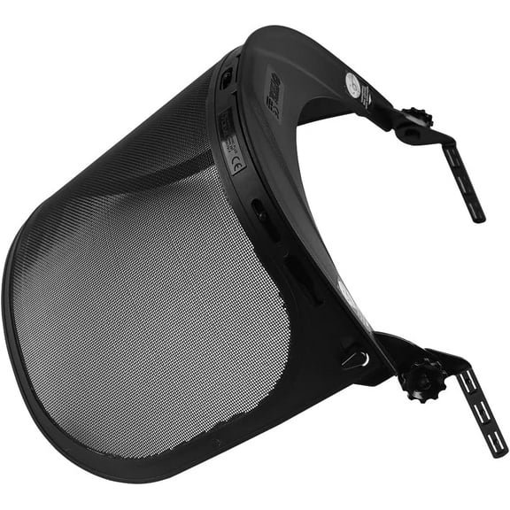 GREEN DEVIL Replacement Metal Mesh Visor Protective Face Shield with Mounting Bracket for Chainsaw/Forest Hard Hats/Helmets ANSI Z87.1