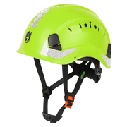GREEN DEVIL Safety Helmet Hard Hat Adjustable Lightweight Vented ABS Work Helmet 6-Point Suspension ANSI Z89.1 Approved Ideal for Industrial & Construction