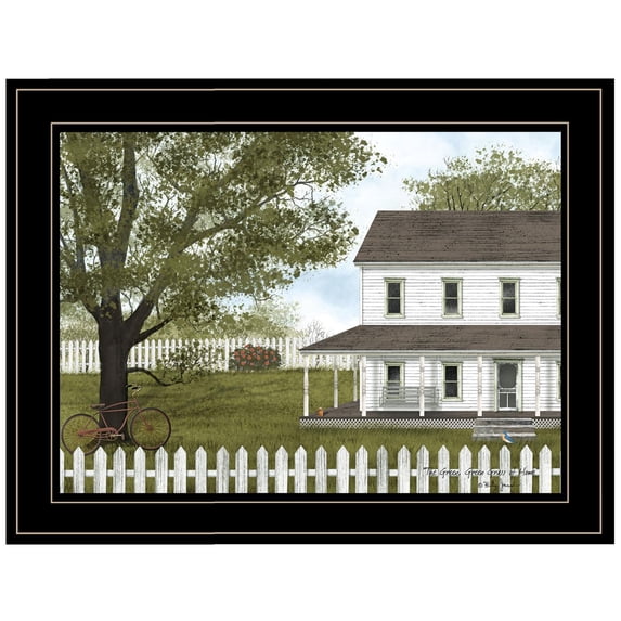 TrendyDecor4U Green Grass Of Home By Billy Jacobs Wall Art BJ1185-704G