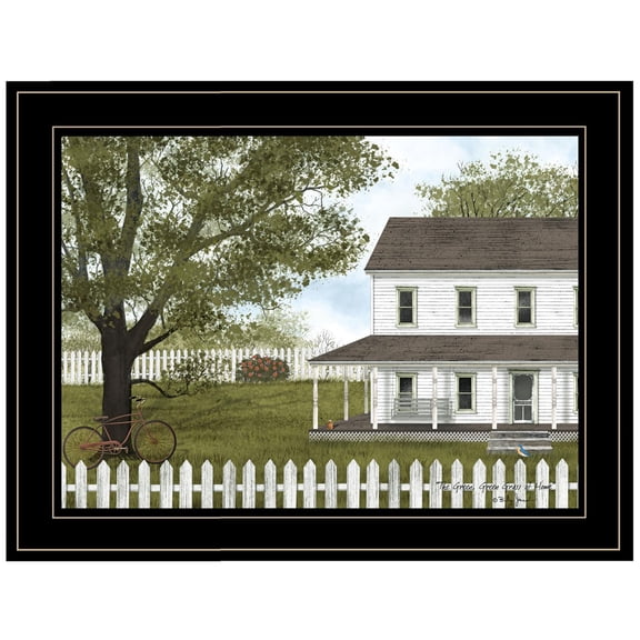 TrendyDecor4U Green Grass Of Home By Billy Jacobs Wall Art BJ1185-704G