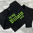 thumbnail image 1 of GREEN In My Villain Era Embroidered Crewneck Sweatshirt, 1 of 2