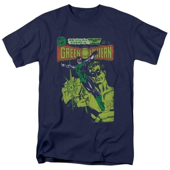 GREEN LANTERN/VINTAGE COVER - S/S ADULT 18/1 - NAVY - 3X