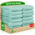thumbnail image 1 of GREEN LIFESTYLE Washable Underpads - Large Bed Pads for use as Incontinence Bed Pads, Reusable Pet Pads, Great for Dogs, Cats, Bunny, Seniors Bed Pad (Pack of 40 - 34x36), 1 of 5