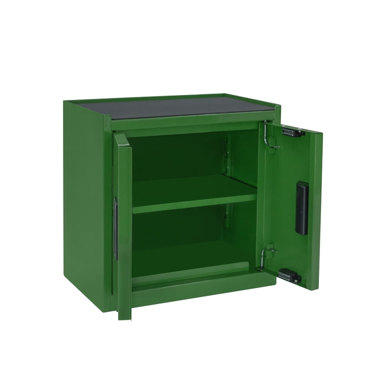 green Hyper Tough Mini Tool Cabinet, 11.6-inch Steel Storage, Green