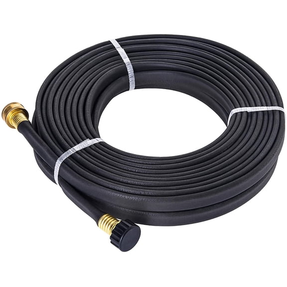 GREEN MOUNT GM04070M Garden PVC Flat Soaker Hose 1/2'' x 50 ft, More Water Leakage, Save Time, Brass Connector, Premium Heavy Duty Hose, Perfect for Flower Beds, Seedling, Brass Connector