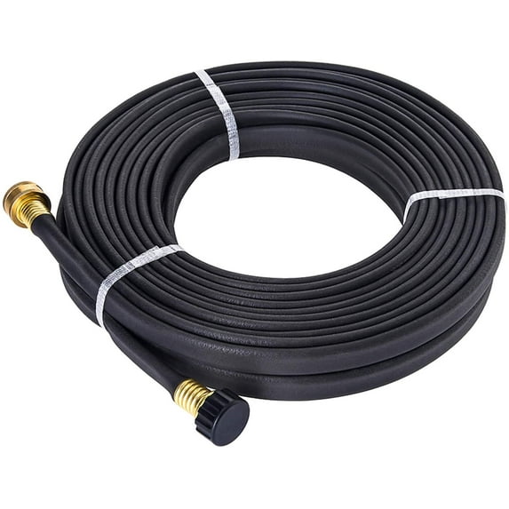 GREEN MOUNT GM04070M Garden PVC Flat Soaker Hose 1/2'' x 50 ft, More Water Leakage, Save Time, Brass Connector, Premium Heavy Duty Hose, Perfect for Flower Beds, Seedling, Brass Connector