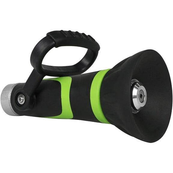GREEN MOUNT GSFNG98 Garden Hose Nozzle, Fireman's Hose Heavy Duty Nozzle, Premium Constructed Sprayer with Ergonomic Handle for Arthritis,Green