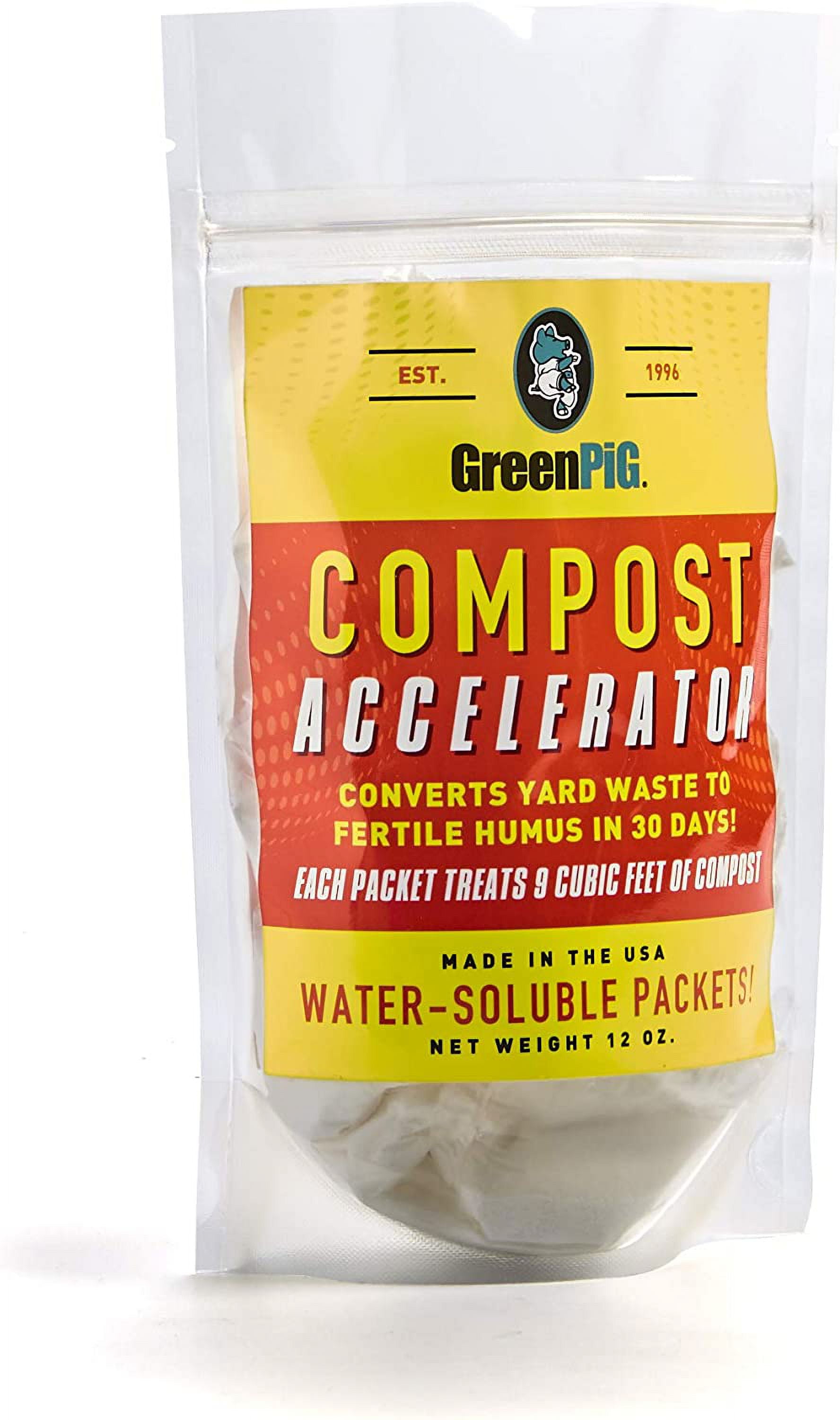 GREEN PIG Compost Accelerator Converts Yard Waste to Fertile Humus in