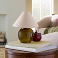 thumbnail image 1 of Better Homes & Gardens 8.5" Green Glass Rechargeable LED Portable Lamp with Dimmable Touch Sensor, 1 of 8
