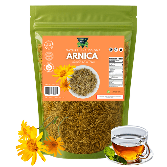 GREEN ROYALTY-Arnica Infussion Herbs/Makes 30+Cups (4oz)- Flores de Arnica Te Natural