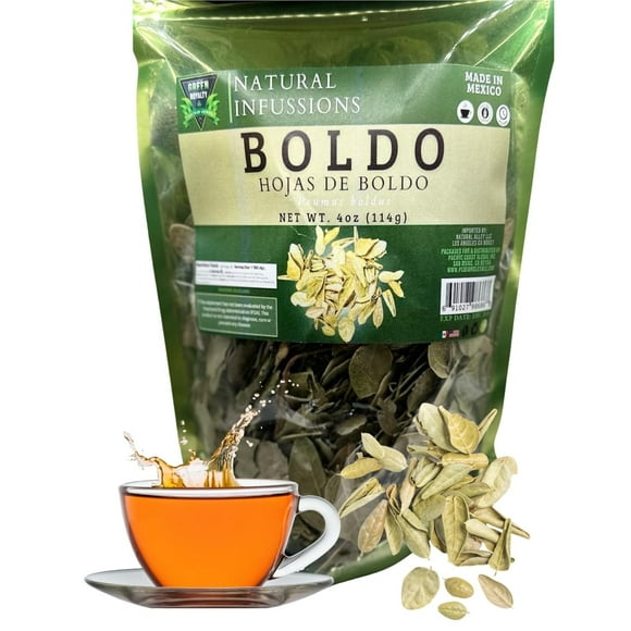 GREEN ROYALTY-Boldo Leaves Herbal Tea (4 Oz)- Makes 30+ Cups| Crafted By Nature100% All Natural Fresh Tea Tea | Non-GMO