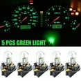 thumbnail image 1 of GREEN T10 194 LED Bulbs for Instrument Gauge Cluster Dash Light W/ Sockets Pack of 5, 1 of 12