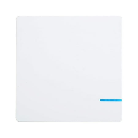 GREENCYCLE 1-Gang White Wireless Light Switch Outdoor 1600ft Indoor 130ft Remote Control New Design fit Our 110V&WIFI Receiver