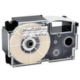 thumbnail image 1 of GREENCYCLE 1 Pack Compatible for Casio XR-24X XR-24X2S Black on Clear Label Tape for CW-L300 KL-820 KL-8100 KL-8200 KL-C500 KL-G2 EZ Label Printer 24mm 1 Inch x 8m 26.2Feet, 1 of 1
