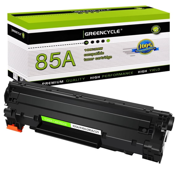 GREENCYCLE 1 Pack Compatible HP85A CE285A Black Toner Cartridge Replacement for Pro P1102w P1109w M1212nf M1217nf M1130 M1132 M1136 M1522nf MFP Printer