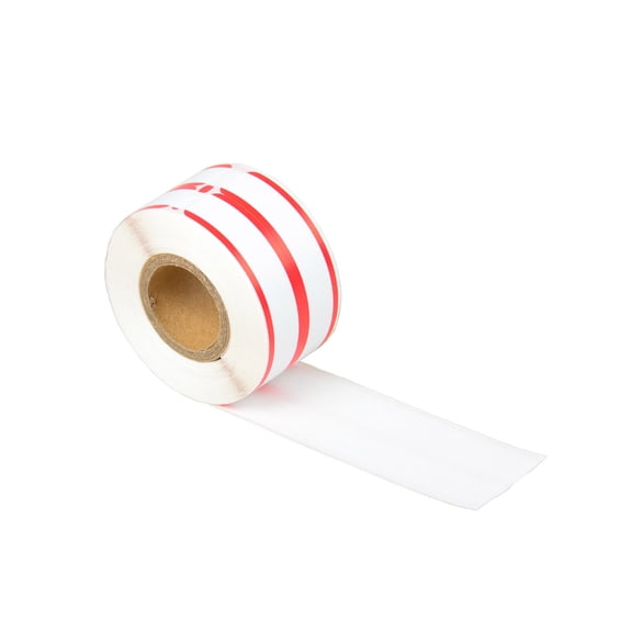 GREENCYCLE 1 Roll (260 Labels/Roll) Medium White w/Red Stripe 2-up File Folder Labels Compatible for Dymo 30276 9/16" x 3-7/16"(14mm x 87mm) LabelWriter Printer,BPA Free