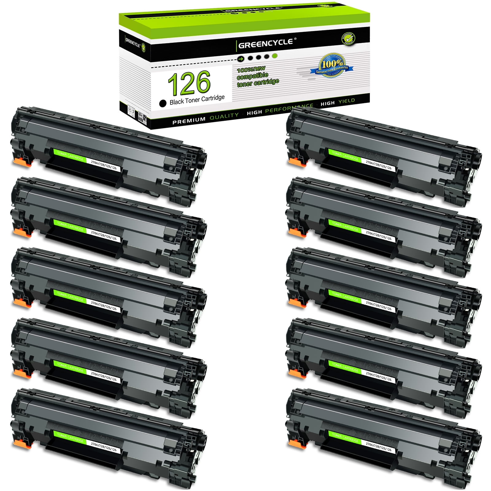 LD Products 4-Pack Compatible Toner Cartridge For Canon 126 / CRG126 - Works With LBP6200d, LBP6230dw