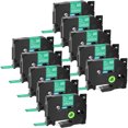 thumbnail image 1 of GREENCYCLE 10 Pack Compatible for Brother TZe-735 TZ-735 TZ735 TZ735 TZe Tape 12mm 0.47'' Laminated White on Green Label Tapes use in P-Touch PT-D210 PT-D400 PT-D600 Labeler Label Maker 26.2ft 8m, 1 of 7