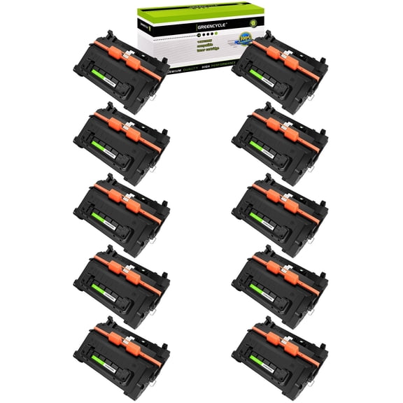 GREENCYCLE 10 Pack Compatible for HP 64A CC364A Black Toner Cartridge Replacement with Laserjet P4014 P4015 P4515 Series Printer