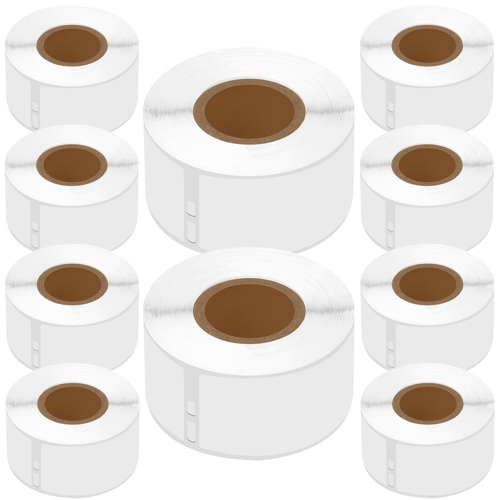 GREENCYCLE 10 Roll (130 labels per roll) Medium Frosted White Address Mailing Multipurpose Labels Compatible for Dymo 30254 1-1/8" x 3-1/2"(28mm x 89mm) LabelWriter Printer,BPA Free