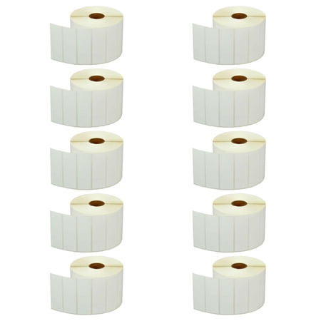 GREENCYCLE 10 Roll (2000 Labels/Roll) Compatible Direct Thermal Paper Label 3x1 inch 1'' Core Blank Shipping Address Barcode Multi-function Labels For Zebra LP-2742 LP-2844 LP-3742 Label Printer