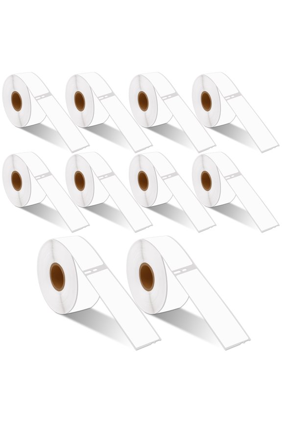 10 Roll (350 Labels/Roll) Standard White Shipping Address Label Compatible for Dymo 30252 1-1/8''(28mm) X 3-1/2''(89mm) LabelWriter Printer,BPA Free