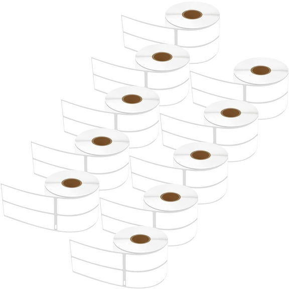 GREENCYCLE 10 Roll (700 labels per roll) Medium White 2-up Address Mailing Multipurpose Labels Compatible for Dymo 30253 1-1/8" x 3-1/2"(28mm x 89mm) LabelWriter Printer,BPA Free