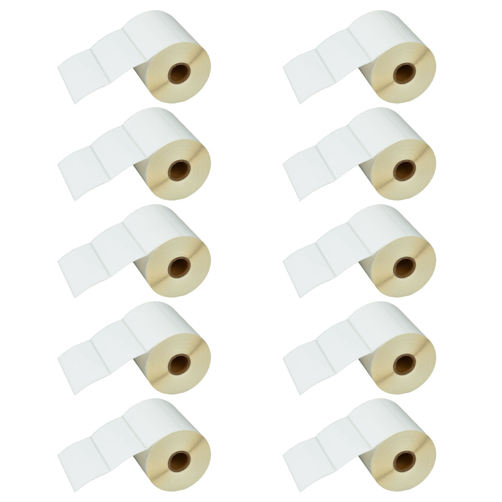 GREENCYCLE 10 Roll (750 Labels/Roll) Compatible Direct Thermal Paper Label 4 x 2 inch 1'' Core Blank Shipping Address Barcode Multi-function Labels For Zebra GC420T GX420D ZP-450 LP-3742 Label Printer