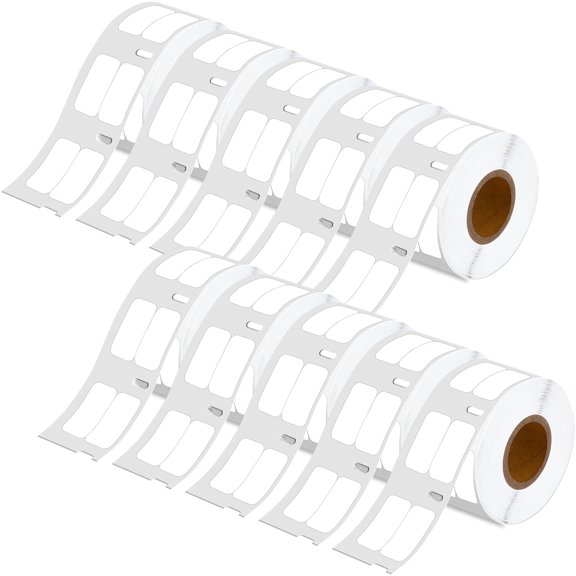 GREENCYCLE 10 Roll Compatible for DYMO 30333 (1/2" X 1") Extra-Small 2-Up Multi-Purpose Labels Use with Labelwriter 450, 4XL & Zebra Printers (1000 Labels/Roll)