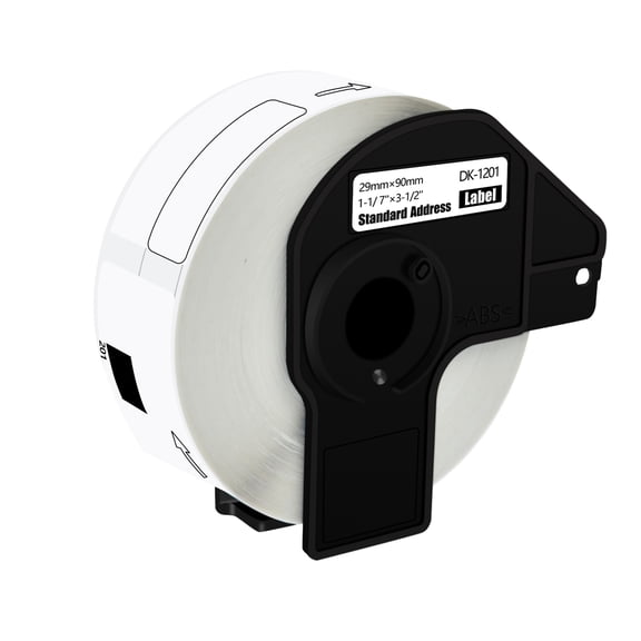 GREENCYCLE 100 Roll(400 Labels/Roll) Compatible for Brother DK-1201 DK1201 1.1" x 3.5" Standard White Paper Address Labels for QL Label Printers