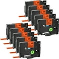 thumbnail image 1 of GREENCYCLE 10PK Compatible for Brother P-Touch TZ-B31 TZe-B31 12mm Black on Fluo Orange Laminated Label, 1 of 6