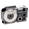 thumbnail image 1 of GREENCYCLE 1PK Black on White Label Tape Compatible for Casio XR18WE XR-18WE (18mm 3/4''x 8m 26ft) EZ Label Printer, 1 of 4