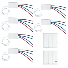 GREENCYCLE 2 Pack 3-Way Switch 6 PK Receiver Control Lamps Fans Devices Appliances On/off