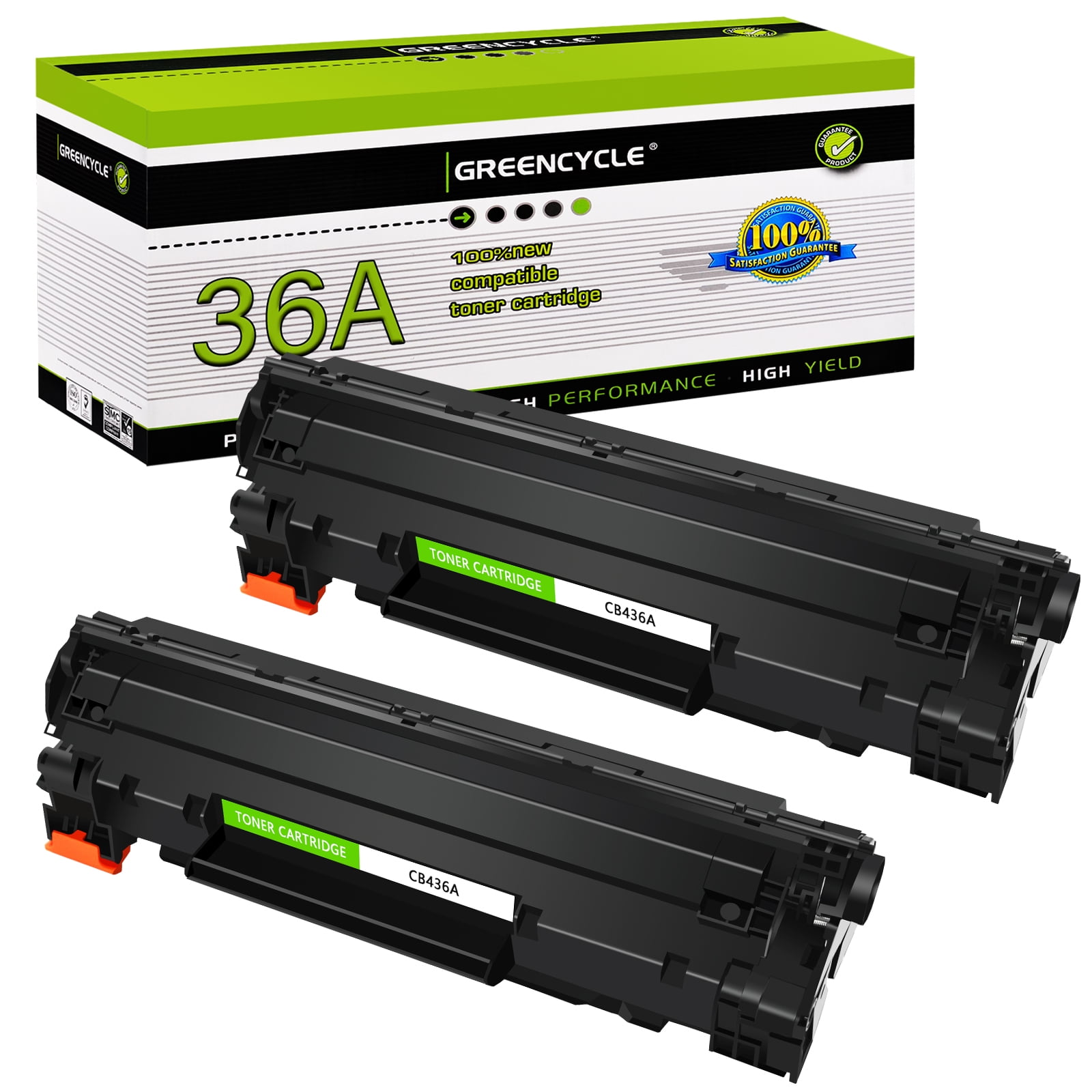 TONER EXPERTE® Compatible CB436A 36A Cartouche de Toner pour HP