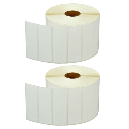 GREENCYCLE 2 Roll (2000 Labels/Roll) Compatible Direct Thermal Paper Label 3x1 inch 1'' Core Blank Shipping Address Barcode Multi-function Labels For Zebra LP-2742 LP-2844 LP-3742 Label Printer