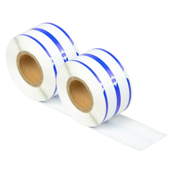 GREENCYCLE 2 Roll (260 Labels/Roll) Medium White w/Blue Stripe 2-up File Folder Labels Compatible for Dymo 30275 9/16" x 3-7/16"(14mm x 87mm) LabelWriter Printer,BPA Free