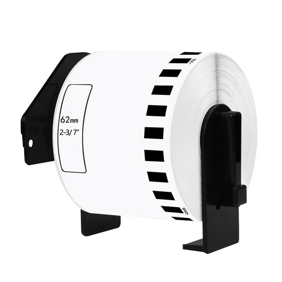GREENCYCLE 20 Roll Compatible for Brother QL DK2205 DK-2205 Continuous White Paper Label Tape 62mm x 30.4m