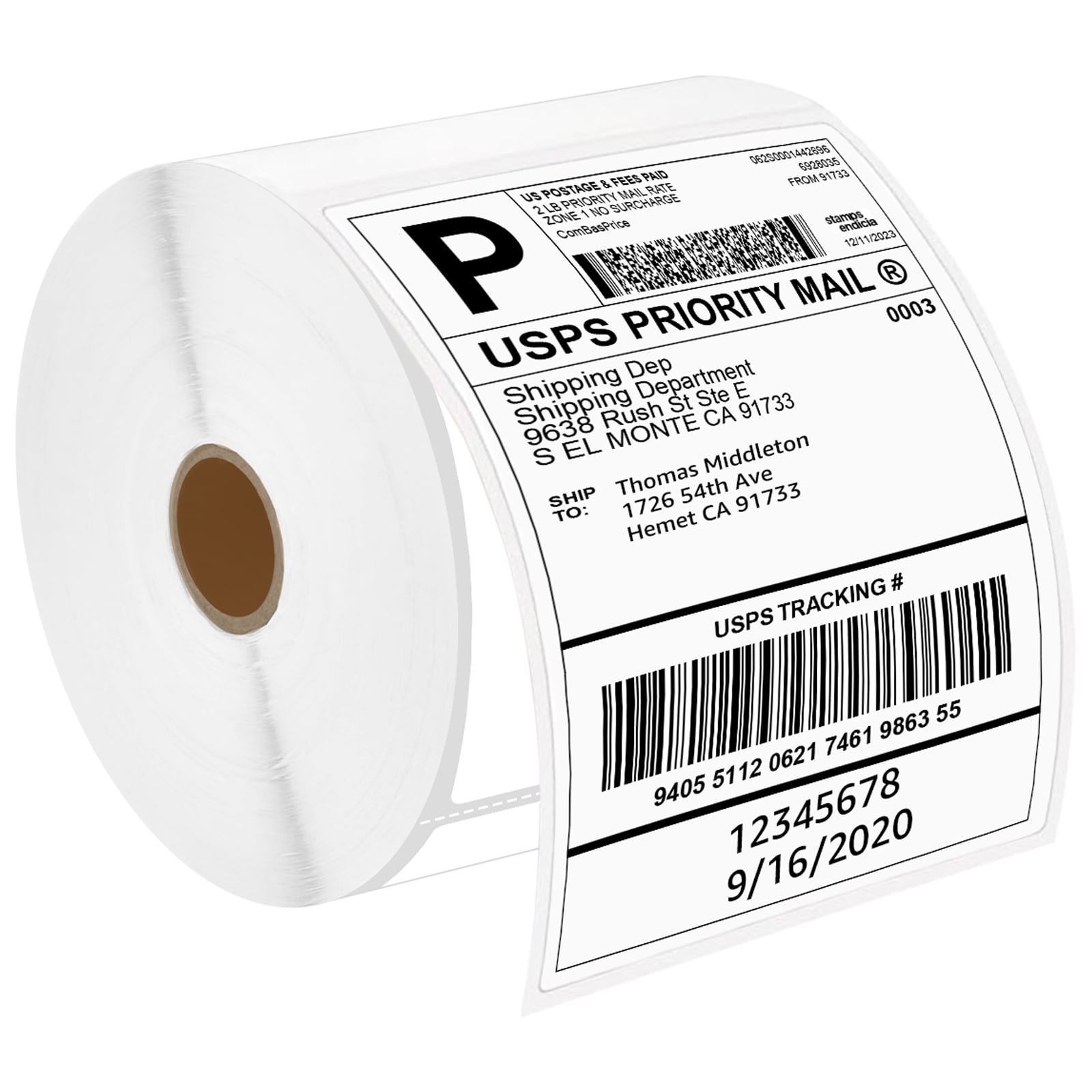 GREENCYCLE 20 Rolls (500 Labels/Roll) 4 x 6 inch Direct Thermal Paper ...