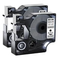 thumbnail image 1 of GREENCYCLE 2PK 12mm 7m Black on Silver Label Tape Compatible for Dymo D1 45022 LabelManager LabelPoint LabelWriter Label Maker, 1 of 7