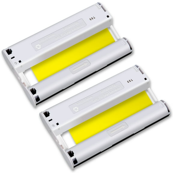 GREENCYCLE 2PK Compatible Ink Cartridge Replacement for Canon KP-108IN KP-36IN Color Ink Cassette 4x6 Inch for Canon Selphy CP900 CP1000 CP1200 CP1500 CP1300 Compact Photo Printer (Without Paper)