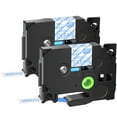 thumbnail image 1 of GREENCYCLE 2PK Compatible for Brother P-touch Blue on Clear 12mm 8m TZ TZE TZe-133 TZ-133 TZe133 TZ133 Laminated Label Tape, 1 of 7