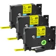 thumbnail image 1 of GREENCYCLE 3 Pack Compatible for Brother TZe-S631 TZ-S631 TZe-631 TZ-631 Extra Strength Black on Yellow Laminated Tape 12mm 1/2'' x 26.2 ft for P-Touch PT-P750W PT-P700 PT-D600 PT-9600 Label Maker, 1 of 7