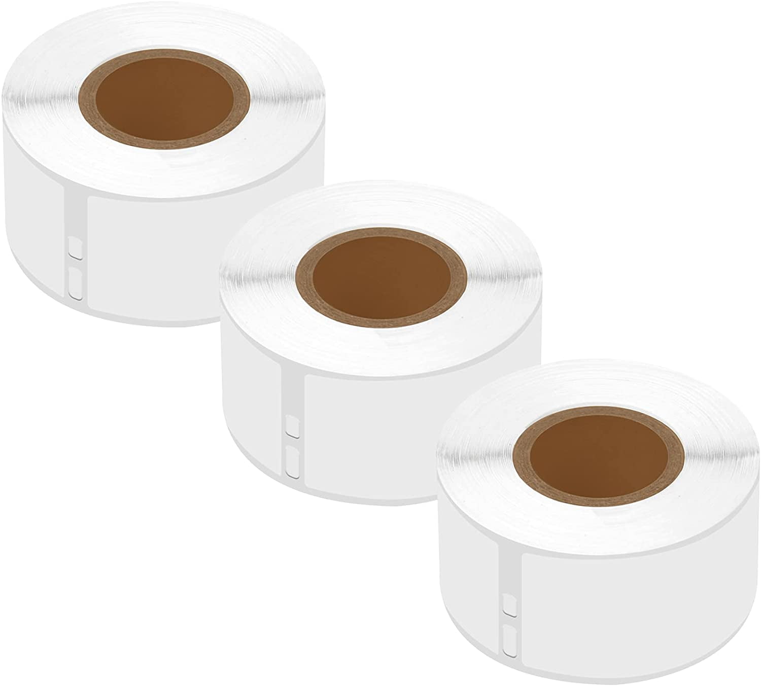 GREENCYCLE 3 Roll (130 labels per roll) Medium Frosted White Address Mailing Multipurpose Labels Compatible for Dymo 30254 1-1/8" x 3-1/2"(28mm x 89mm) LabelWriter Printer,BPA Free